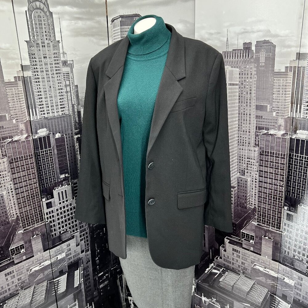 H&M Black Two Button Blazer - image 1